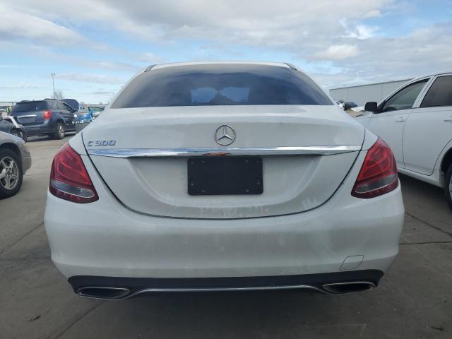 55SWF4JB6HU233022 - 2017 MERCEDES-BENZ C 300 WHITE photo 6