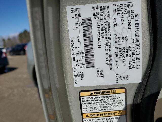 5LMEU68H73ZJ48498 - 2003 LINCOLN AVIATOR 棕色 照片 13