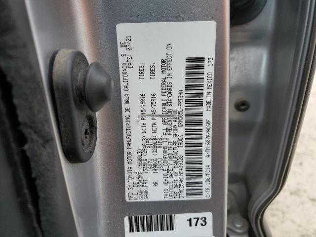 3TMCZ5AN1MM439320 - 2021 TOYOTA TACOMA DOUBLE CAB SILVER photo 12