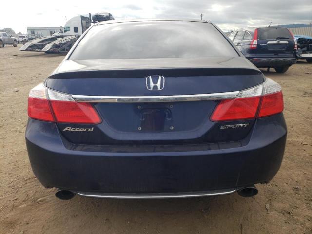 1HGCR2F57FA010577 - 2015 HONDA ACCORD SPORT BLUE photo 6