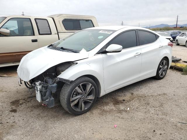 5NPDH4AEXEH463852 - 2014 HYUNDAI ELANTRA SE WHITE photo 1