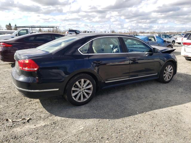 1VWCP7A31CC101249 - 2012 VOLKSWAGEN PASSAT SEL BLUE photo 3