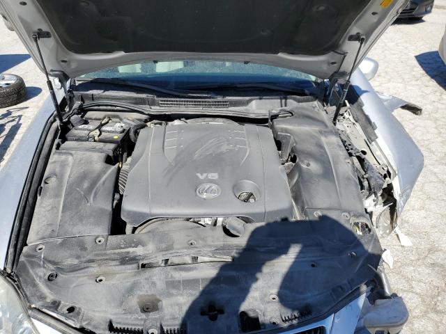 JTHBK262272050225 - 2007 LEXUS IS 250 SILVER photo 11