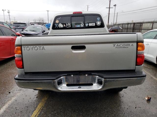 5TEGN92N13Z281839 - 2003 TOYOTA TACOMA DOUBLE CAB PRERUNNER SILVER photo 6