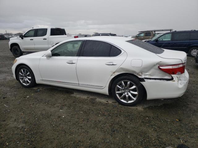 JTHBL46F275034424 - 2007 LEXUS LS 460 WHITE photo 2