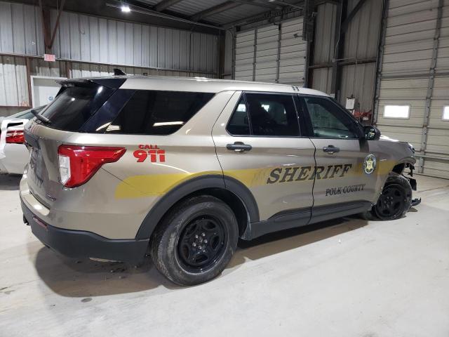 1FM5K8AB2LGC52628 - 2020 FORD EXPLORER POLICE INTERCEPTOR Qəhvəyi foto 3