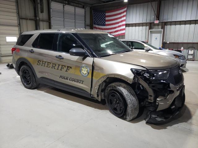 1FM5K8AB2LGC52628 - 2020 FORD EXPLORER POLICE INTERCEPTOR Qəhvəyi foto 4