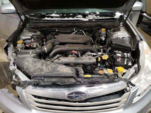 4S4BRCKC2C3300077 - 2012 SUBARU OUTBACK 2.5I LIMITED SILVER photo 11