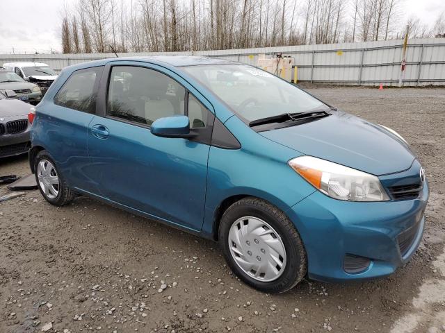 JTDJTUD38CD538868 - 2012 TOYOTA YARIS BLUE photo 4