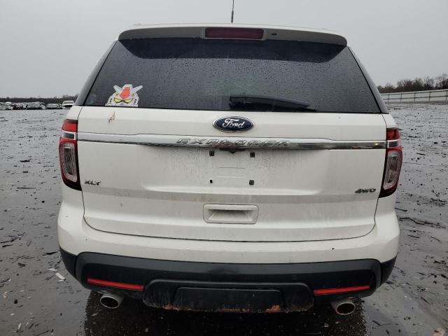 1FM5K8D85DGC33623 - 2013 FORD EXPLORER XLT WHITE photo 6