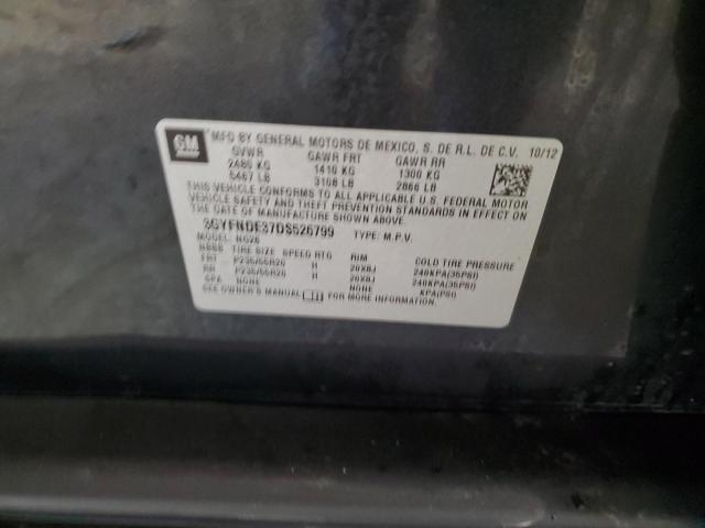 3GYFNDE37DS526799 - 2013 CADILLAC SRX PERFORMANCE COLLECTION BLACK photo 13