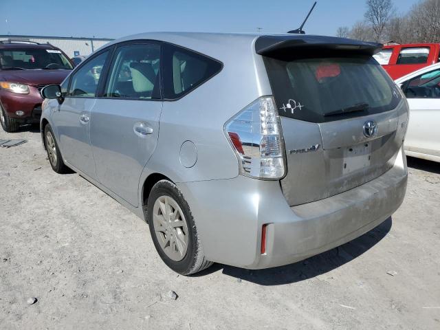 JTDZN3EU3E3325026 - 2014 TOYOTA PRIUS V SILVER photo 2