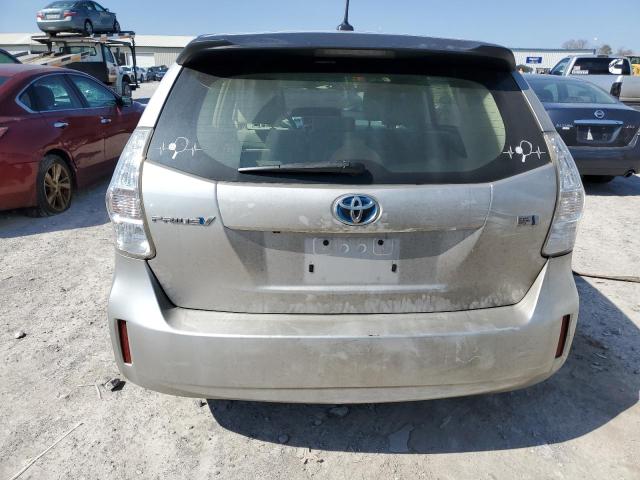 JTDZN3EU3E3325026 - 2014 TOYOTA PRIUS V SILVER photo 6