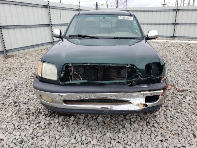 5TBRT34162S332259 - 2002 TOYOTA TUNDRA ACCESS CAB GREEN photo 5