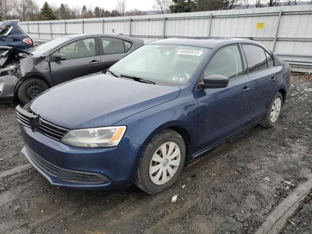 3VW2K7AJ2EM408634 - 2014 VOLKSWAGEN JETTA BASE Կապույտ լուսանկար 1