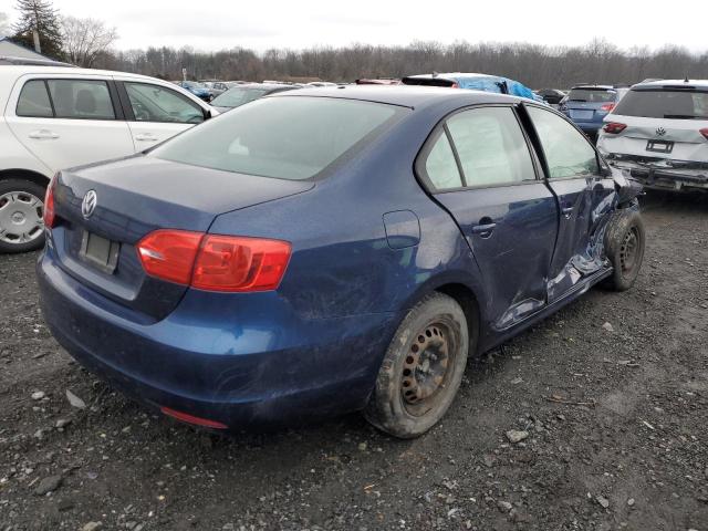 3VW2K7AJ2EM408634 - 2014 VOLKSWAGEN JETTA BASE Կապույտ լուսանկար 3