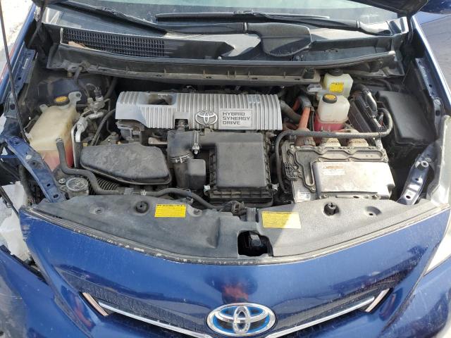 JTDZN3EU7C3115087 - 2012 TOYOTA PRIUS V BLUE photo 11