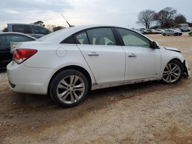 1G1PG5SB5E7284206 - 2014 CHEVROLET CRUZE LTZ WHITE photo 3