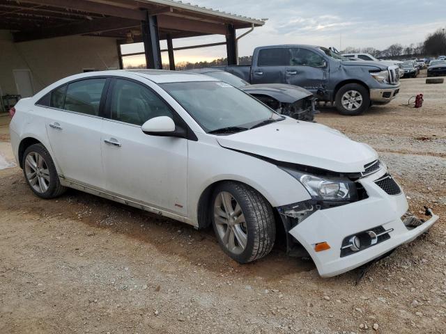 1G1PG5SB5E7284206 - 2014 CHEVROLET CRUZE LTZ WHITE photo 4