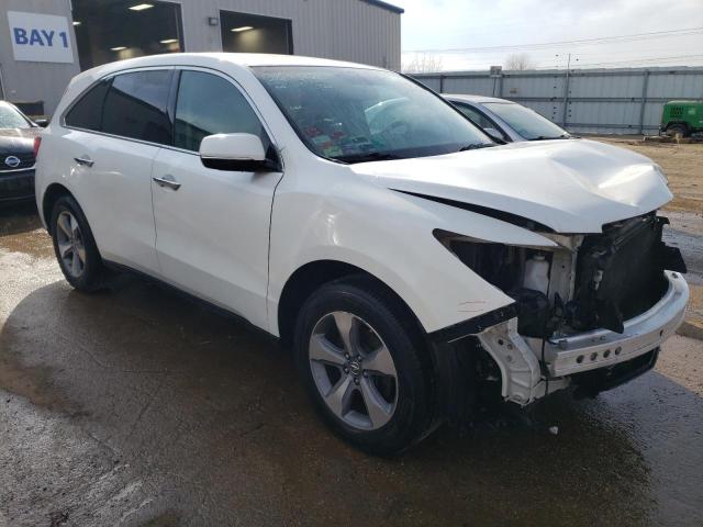 5FRYD4H29EB005595 - 2014 ACURA MDX WHITE photo 4