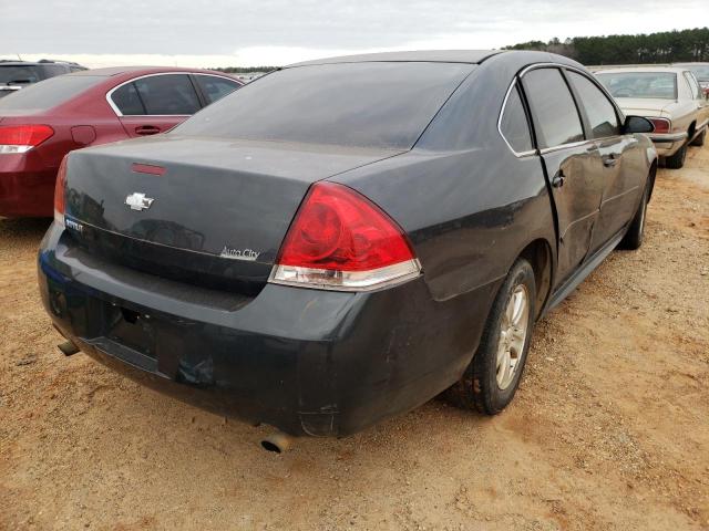 2G1WF5E33C1328698 - 2012 CHEVROLET IMPALA LS BLACK photo 4