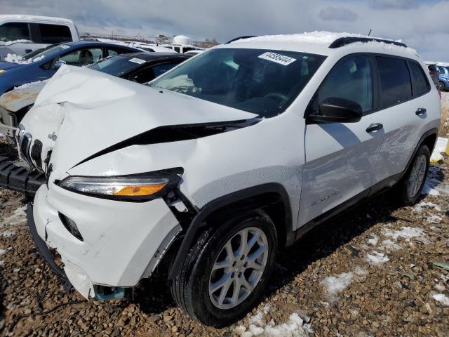 1C4PJLABXGW370022 - 2016 JEEP CHEROKEE SPORT WHITE photo 1