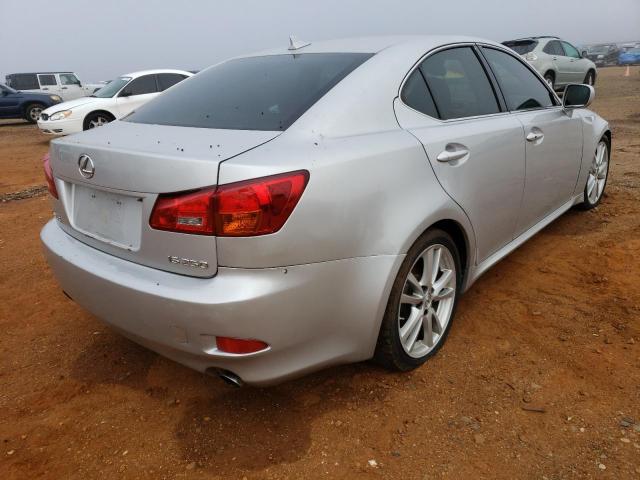 JTHBK262875042399 - 2007 LEXUS IS 250 SILVER photo 4