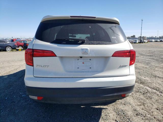 5FNYF6H52HB067474 - 2017 HONDA PILOT EXL WHITE photo 6