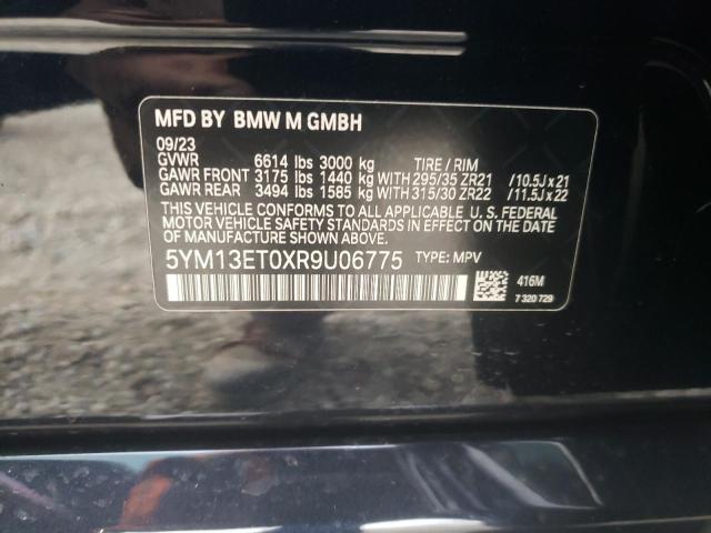 5YM13ET0XR9U06775 - 2024 BMW X5 M COMPETITION BLACK photo 14