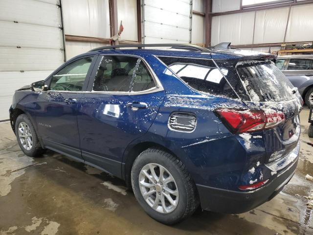 3GNAXUEV6NL291813 - 2022 CHEVROLET EQUINOX LT BLUE photo 2