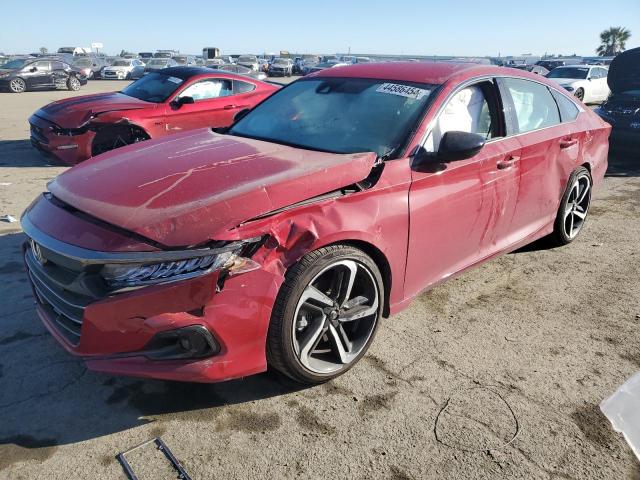 1HGCV1F35NA018650 - 2022 HONDA ACCORD SPORT RED photo 1