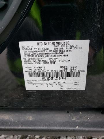 MAJ3S2GE1LC324944 - 2020 FORD ECOSPORT SE BLACK photo 13