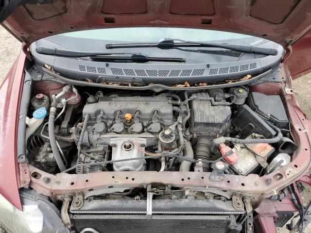 2HGFA1F52AH512230 - 2010 HONDA CIVIC LX BURGUNDY photo 11