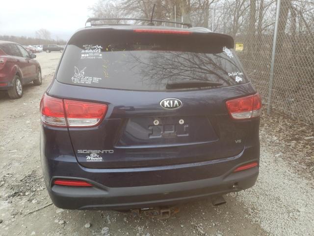 5XYPGDA59HG280146 - 2017 KIA SORENTO LX BLUE photo 6