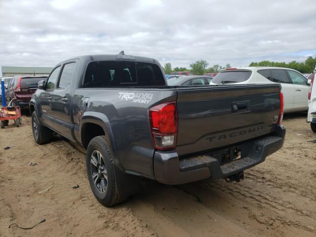 3TMDZ5BNXKM066276 - 2019 TOYOTA TACOMA DOUBLE CAB GRAY photo 3