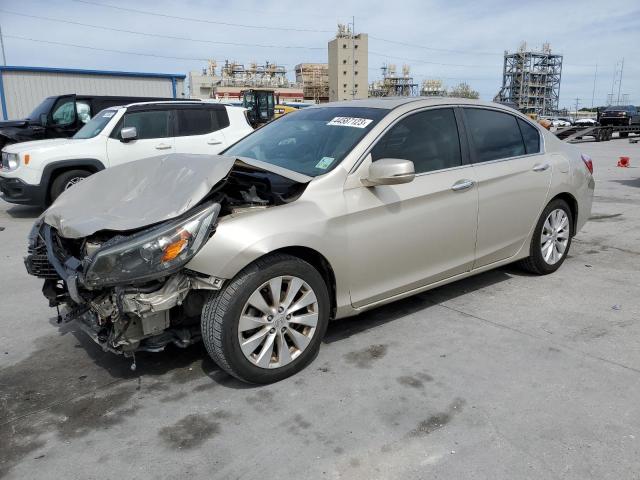 1HGCR2F82FA054531 - 2015 HONDA ACCORD EXL GOLD photo 1