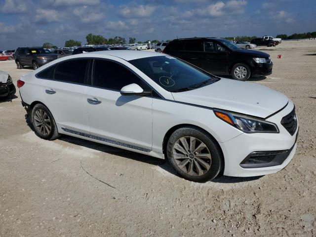 5NPE34AF3FH253350 - 2015 HYUNDAI SONATA SPORT WHITE photo 4