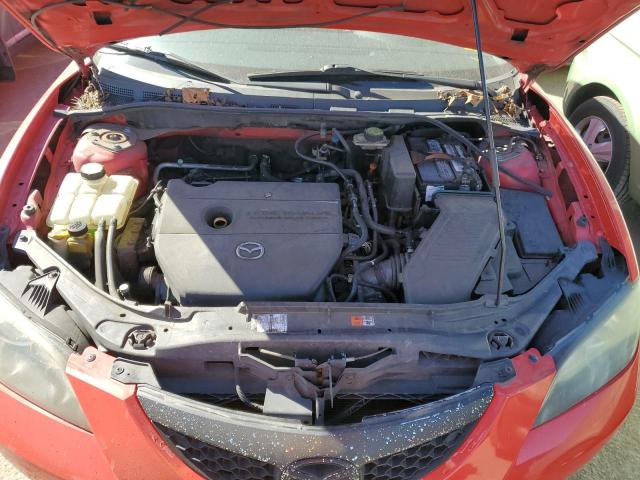 JM1BK12G081840871 - 2008 MAZDA 3 I RED photo 11