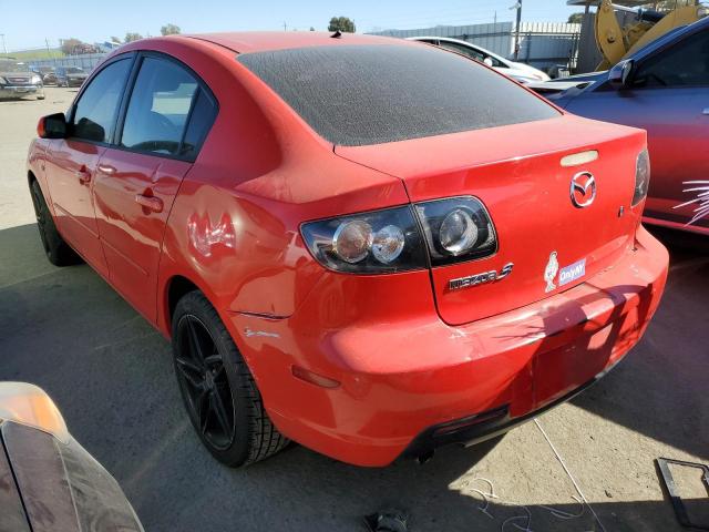 JM1BK12G081840871 - 2008 MAZDA 3 I RED photo 2