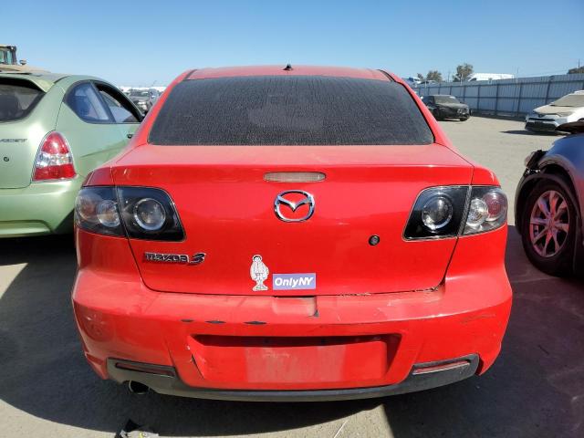 JM1BK12G081840871 - 2008 MAZDA 3 I RED photo 6