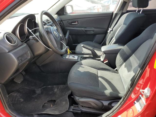 JM1BK12G081840871 - 2008 MAZDA 3 I RED photo 7