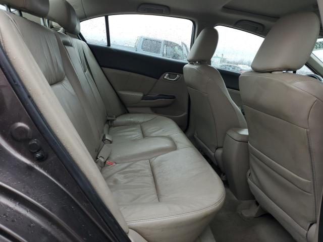 2HGFB2F93CH539168 - 2012 HONDA CIVIC EXL ყავისფერი ფოტო 10