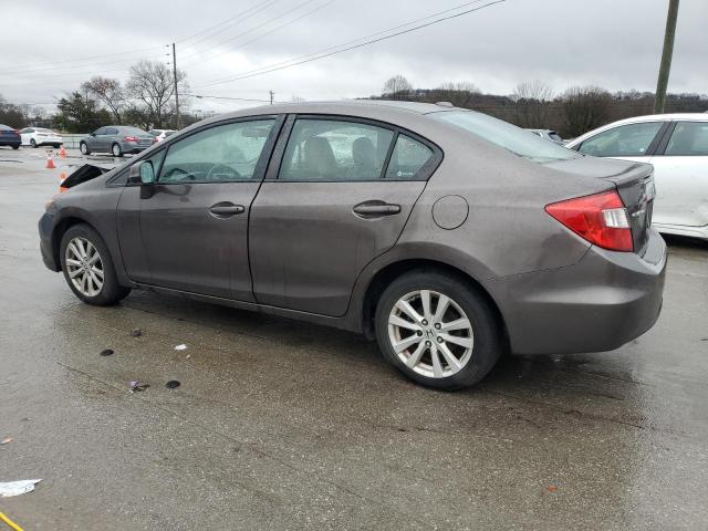 2HGFB2F93CH539168 - 2012 HONDA CIVIC EXL ყავისფერი ფოტო 2