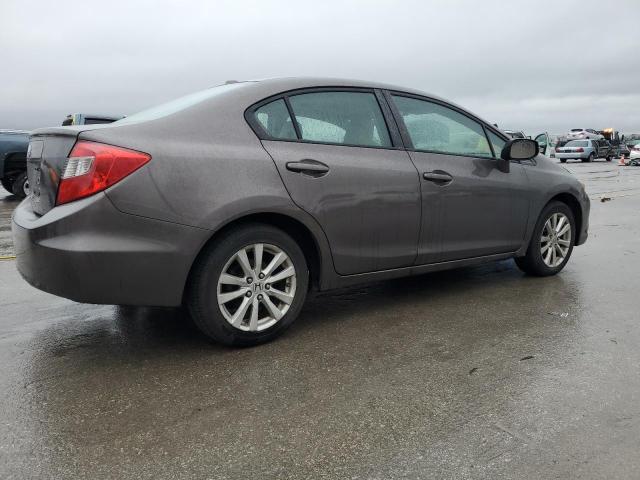 2HGFB2F93CH539168 - 2012 HONDA CIVIC EXL ყავისფერი ფოტო 3
