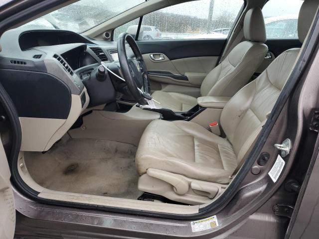 2HGFB2F93CH539168 - 2012 HONDA CIVIC EXL ყავისფერი ფოტო 7