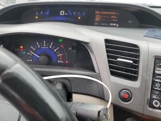 2HGFB2F93CH539168 - 2012 HONDA CIVIC EXL ყავისფერი ფოტო 9