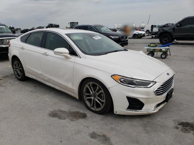 3FA6P0CDXKR224437 - 2019 FORD FUSION SEL WHITE photo 4