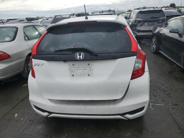 3HGGK5H46KM732907 - 2019 HONDA FIT LX WHITE photo 6