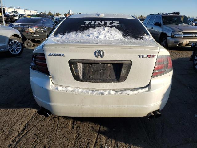 19UUA76567A003517 - 2007 ACURA TL TYPE S WHITE photo 6