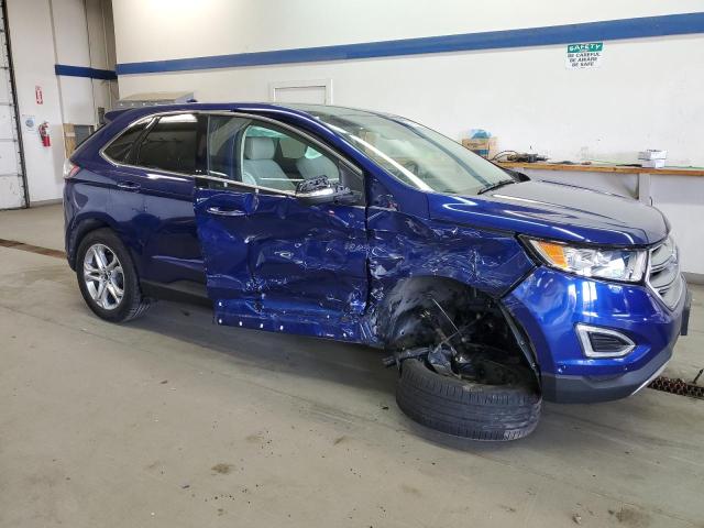 2FMPK4K93FBC07917 - 2015 FORD EDGE TITANIUM BLUE photo 4